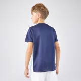 KUIKMA Detské tenisové tričko Dry s okrúhlym golierom modré 8-9 r (131-140 cm) · záber 2