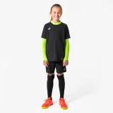 KIPSTA Detské futbalové termotričko Keepdry bezšvové žlté 10-11 r (141-150 cm) · záber 2