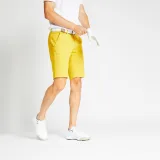 INESIS Pánske golfové chino šortky MW500 okrové XS · záber 1