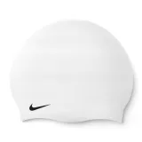 Plavecká čepice NIKE SWIM SOLID SILICONE CAP WHITE-WHITE · záber 1