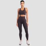GymBeam Aura Sports Bra Tee Brown - Veličina: M | Boja: Smeđa | Težina: 0,133 g | Pakiranje: 120 · záber 4