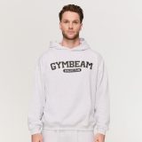 GymBeam Mikina Varsity Grey - Velikost: M | Barva: Sivá | Hmotnost: 0,6672 kg | Balení: 20 · záber 1