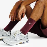DECATHLON Stredne vysoké ponožky Elementals 3 ks bordové/ružové/žlté 43-46 · záber 2