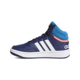 Chlapecká rekreační obuv ADIDAS Hoops 3.0 Mid K dark blue blue rush turbo · záber 3