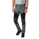 Pánske turistické nohavice NORTHFINDER SILVESTRE-680greengreyblack · záber 2
