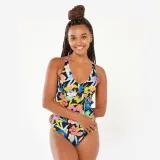 DECATHLON Dámske jednodielne plavky Agatha azalea na surfovanie mnohofarebné M-L · záber 1