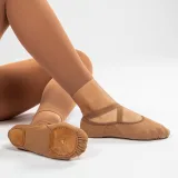 DOMYOS Plátené piškoty na balet s delenou podrážkou · záber 1