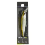 CAPERLAN Wobler Jerkbait Minnow WXM MNW 100 SP hnedý chrbát bez · záber 2