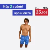 DECATHLON Pánske boardové šortky 100 Surfergirl dlhé modré S · záber 1