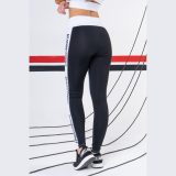 Essentials fekete-fehér női leggings - LABELLAMAFIA - Méret: XS | Szín: Farebná | Tömeg: 0,23 g · záber 2