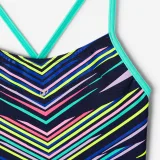 DECATHLON Dievčenské jednodielne plavky Lexa Hero tmavomodré 8-9 r (131-140 cm) · záber 2