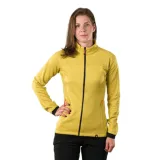 Dámska turistická flisová mikina so zipsom NORTHFINDER ANGELES-520mustard · záber 1