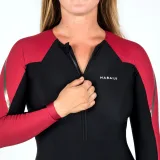 NABAIJI Dámske plavky Kamy Long jednodielne dlhý rukáv čierno-červené 2XL · záber 2