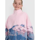 Dívčí fleecová mikina se zipem 4F JUNIOR FLEECE F344-4FJWAW25TFLEF344-91A-MULTICOLOUR 1 ALLOVER · záber 2