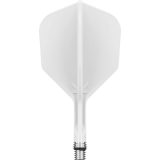 Darts toll és szár egyben TARGET K-Shift fehér, rövid szár és No6 elforgós toll · záber 1