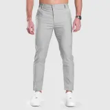 Strečové nohavice Iron Aesthetics Classy, sivé · záber 4