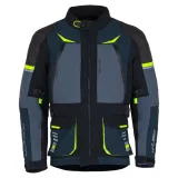 Moto bunda W-TEC Modock Farba čierno-modro-fluo žltá, · záber 2