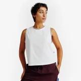 DECATHLON Dámske tielko Heritage sivobiele L · záber 1
