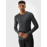 Pánské tréninkové tričko s dlouhým rukávem 4F LONGSLEEVE FNK-WAW24TFLOM273-22M-ANTHRACITE MELANGE · záber 2