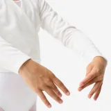 DOMYOS Dievčenský baletný zavinovací sveter 5-6 r (113-122 cm) · záber 2