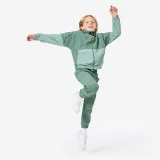DECATHLON Detská nepremokavá ľahká bunda s kapucňou zelená 12-13 r (151-160 cm) · záber 2