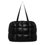 Dámska taška cez rameno NIKE Puffle Tote Bag 2.0 black iron grey black · záber 1