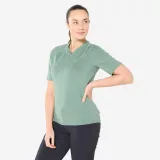 ROCKRIDER Dámsky cyklistický dres s krátkym rukávom Cargo zelený XL · záber 1