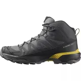 Pánska členková turistická obuv SALOMON X Ultra 360 Mid GTX M castlerock black spicy mustard · záber 2