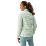 Dívčí bunda 4F JUNIOR DOWN JACKET-JAW23TDJAF219-42S-LIGHT GREEN · záber 4