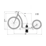 Crussis Cobra 4.4 bílo-modrá 26"/20" · záber 3