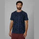 T-shirt regular s potlačou pánsky - tmavomodrý · záber 7