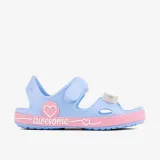 Dívčí sandály COQUI Yogi + Amulet K light elemental blue fondant pink · záber 2