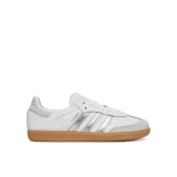 Dámska vychádzková obuv ADIDAS ORIGINALS Samba OG W cloud white silver metallic grey one · záber 1
