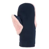QUECHUA Detské fleecové palčiaky HIKE100 18 mesiacov - 4 roky ružové 18 m-2 r · záber 2