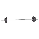 Nakladací činkový set inSPORTline Castblack 160+40 cm/30 mm 80kg · záber 2