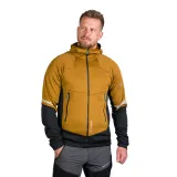 Pánská turistická mikina se zipem NORTHFINDER KEVIN-579-mustardblack · záber 2