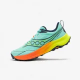 SAUCONY SAUCONY Peregrine 16 pánska obuv na trailový beh zeleno-žlto-oranžová 43 · záber 1