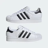 Vychádzková obuv ADIDAS ORIGINALS Superstar II U cloud white core black cloud white · záber 5