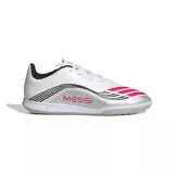 Chlapčenské futbalové kopačky halové ADIDAS F50 Messi Club Jr IC cloud white lucid red silver metallic · záber 1