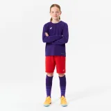 KIPSTA Detský futbalový dres s dlhým rukávom Viralto Club fialový 5-6 r (113-122 cm) · záber 2