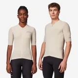 VAN RYSEL Unisex cyklistický dres EDR ULTRA krátky rukáv béžový L · záber 1