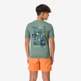 DECATHLON Detské tričko na surf s UV ochranou 100 Surf Everyday kaki 8-9 r (131-140 cm) · záber 1
