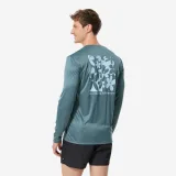 DECATHLON Pánske tričko Cutyflow na surf dlhý rukáv UV ochrana sivé M · záber 1