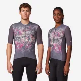VAN RYSEL Unisex dres EDR Ultra na cestnú cyklistiku krátky rukáv sivofialový M · záber 1