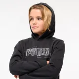 PUMA Detská mikina s kapucňou a potlačou čierna 5-6 r (116 cm) · záber 1