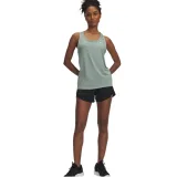 Dámské tréninkové kraťasy UNDER ARMOUR Tech Play Up Shine Shorts-BLK · záber 3