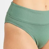 DECATHLON Spodný diel plaviek s vysokým pásom Nora Venice zelené S · záber 2