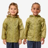 QUECHUA Detská nepremokavá turistická bunda MH100 zelená 4-5 r (103-112 cm) · záber 1