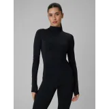 Dámské tréninkové tričko s dlouhým rukávem 4F LONGSLEEVE FNK F502-20S-DEEP BLACK · záber 2