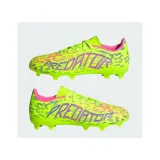 Chlapecké fotbalové kopačky outdoorové ADIDAS Predator League Jr FG lucid lemon blue fusion lucid pink · záber 5